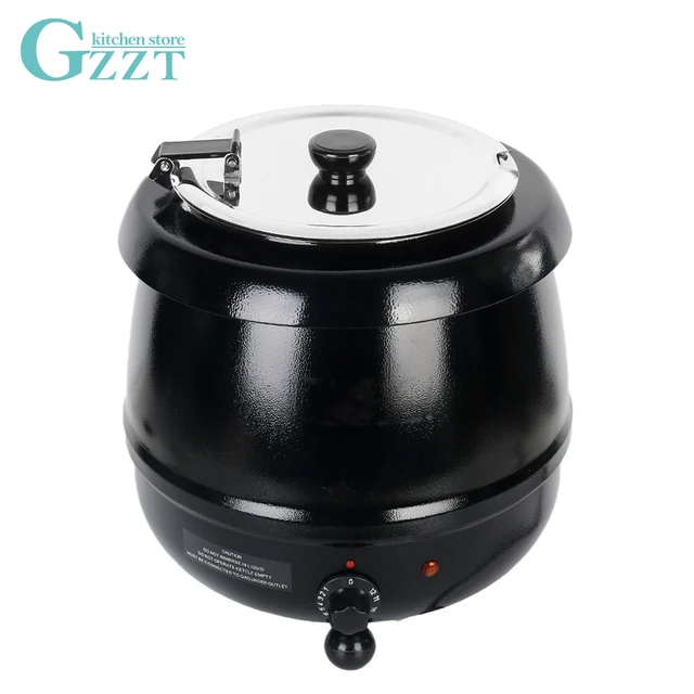 Electric Soup Kettle Soup Warmer Kettle Pot Wet Heat Boiler 110V 220V