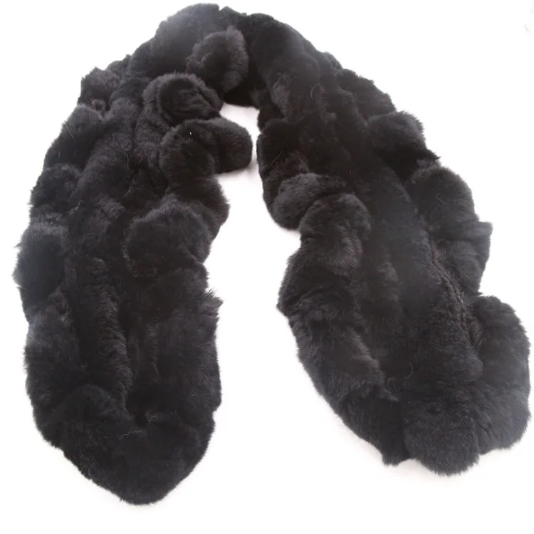 Winter Scarf Women New 2017 Natural Rex Rabbit Fur Scarves Female Thick Warm Genuine Fur Shawl Best Seller (5)