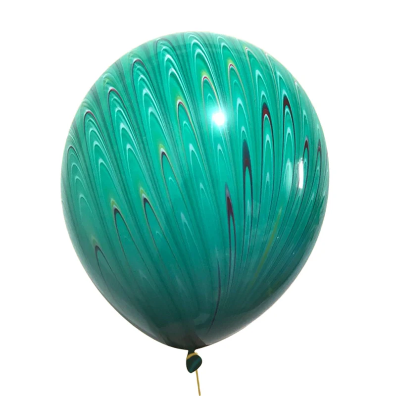 BTRUDI 1 шт. Павлин узор агатовый шарик 18 дюймов большой шар свадьба и фото реквизит предметы для украшения дня рождения детская игрушка