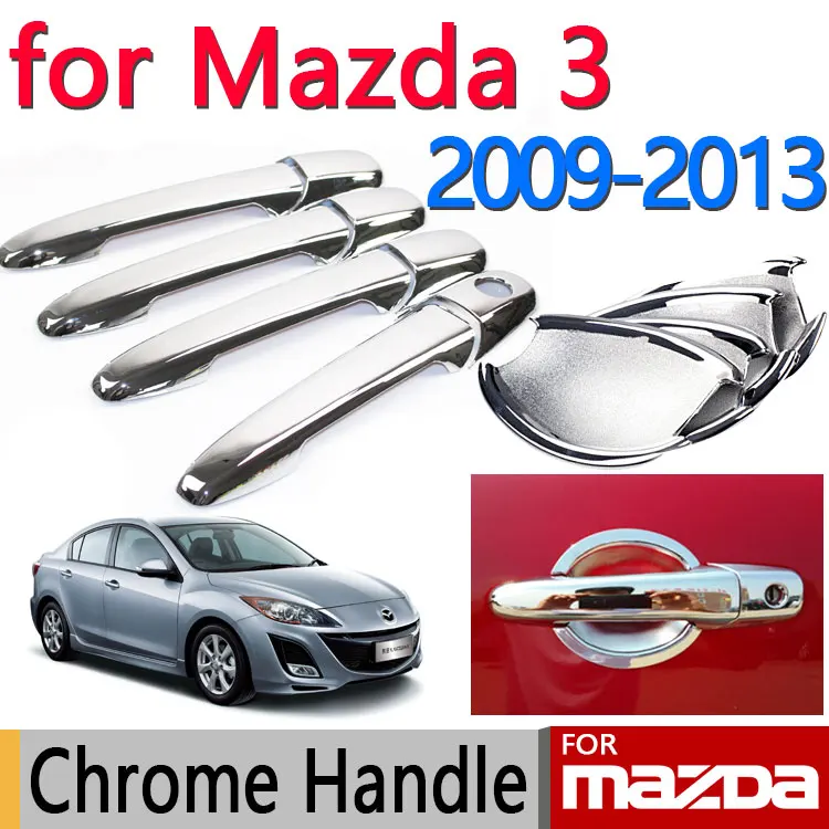 Аксессуары для Mazda 3 2009-2013 хромированная дверная ручка Axela 2010 2011 2012 стикер хэтчбека