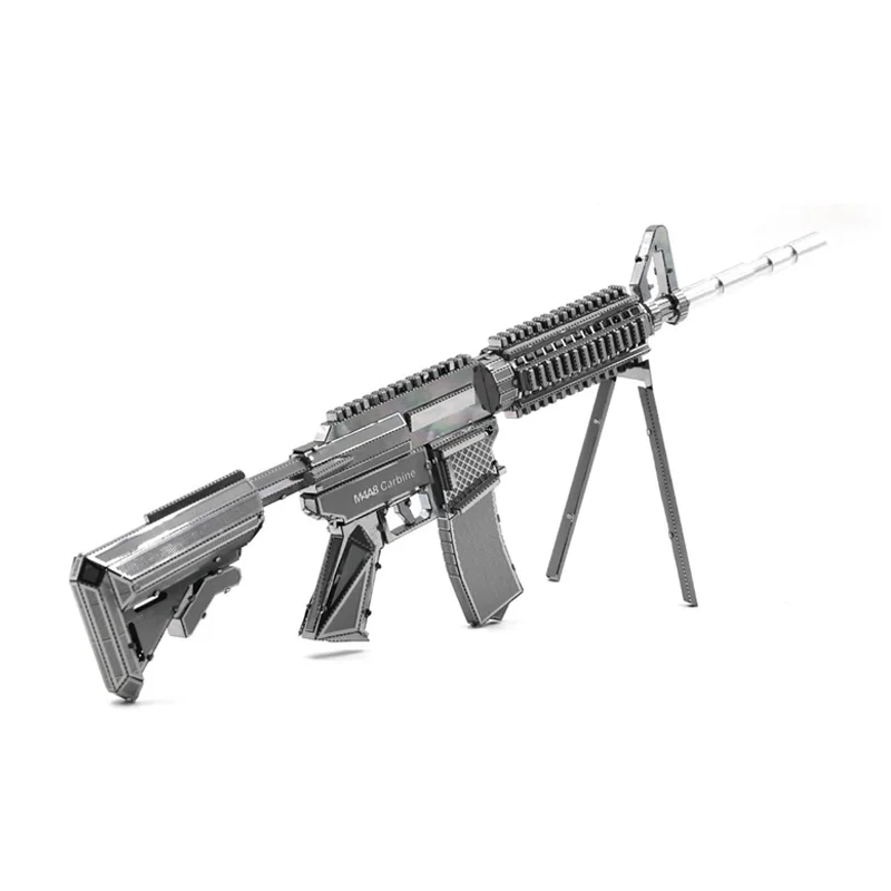 Металлическая нано головоломка 3D 21 см M4A8 модель оружия карбина G001 лазерная