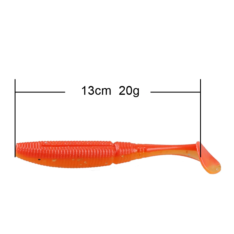 4 шт. мягкая рыболовная приманка NOEBY 130 мм 20 г Т образный хвост|fishing tackle|fishing lurenoeby soft