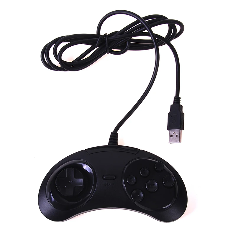 Проводной игровой контроллер геймпад амортизирующий джойстик для USB SEGA