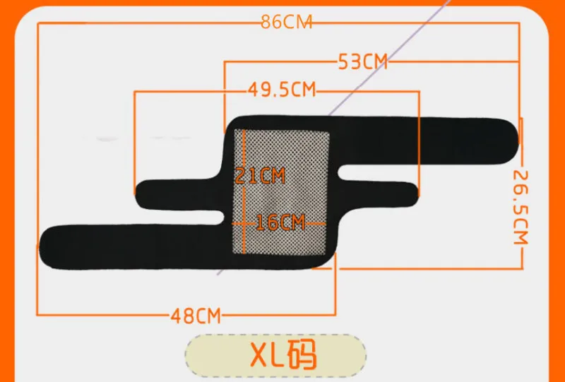 1 пара Турмалин Самонагревающиеся наколенники Магнитная Терапия Наколенники для облегчения боли при артрите Поддержка коленной чашечки наколенники накладки на рукава - Цвет: XL