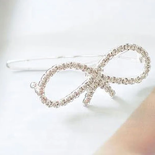 Fashion Women Girls Crystal Rhinestone Butterfly Barrette Hair Clip Hairpin Gift