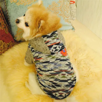 

Grey Color Sports Wear Pet Hoodies Clothing For Dogs Chiahuahua Apparel Dog Costume With Hats XS-XL