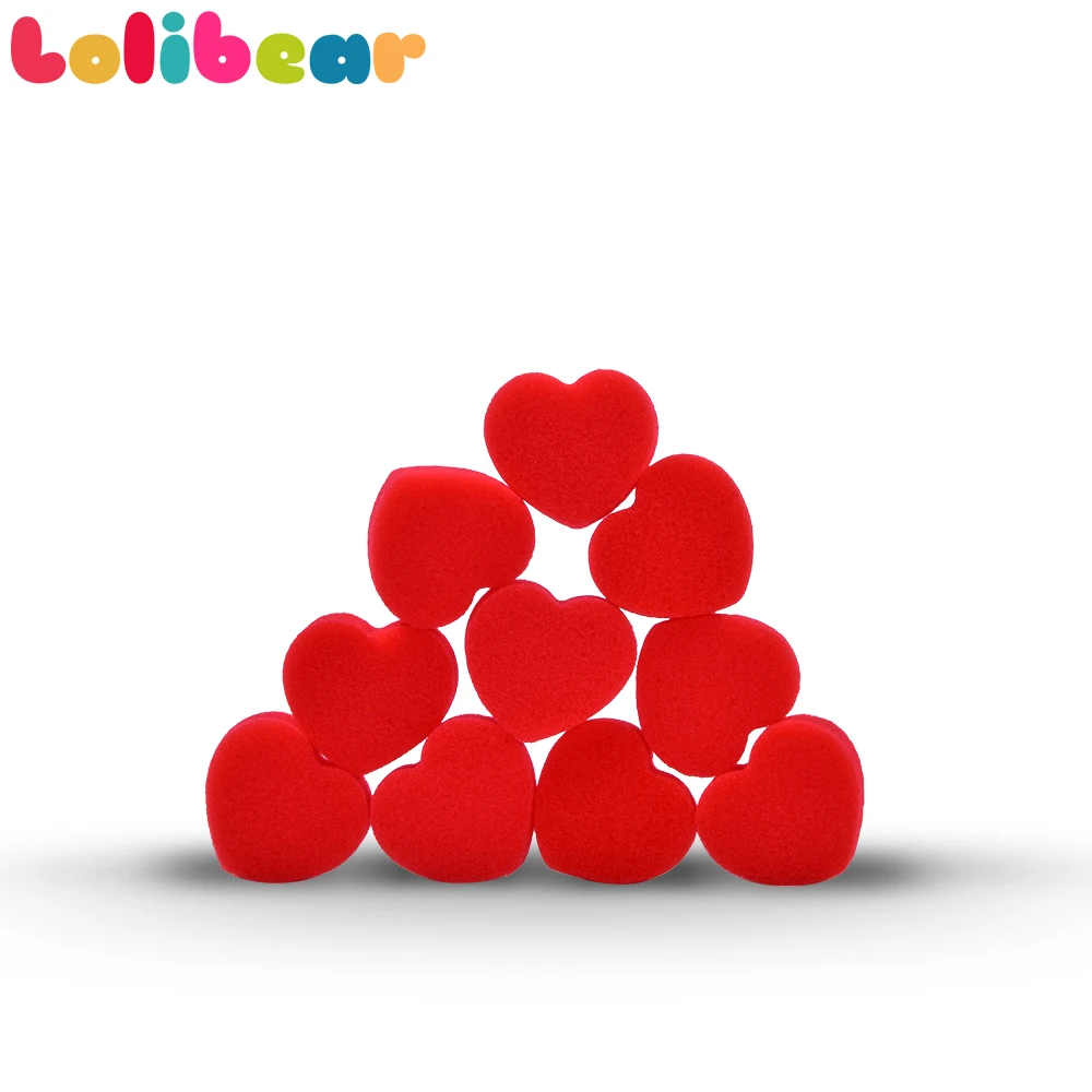 

10Pcs/pack Sponge Hearts Magic Sponeball Heart Shape Magic Tricks Suddenly Appearing Close Up Gimmick Props Comedy Magica Toys