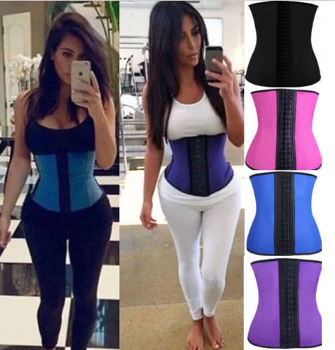 

XXS XS S M L XL 2XL 3XL 4XL 5XL 6XL 7XL 8XL Latex Rubber Waist Trainer Underbust Cincher Corset Body Shaper Shapewear