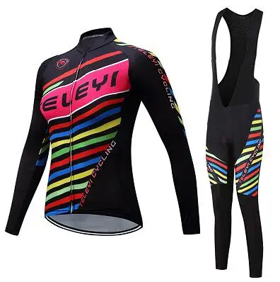 Женский комплект Джерси для велоспорта, одежда для велоспорта, одежда для велоспорта, костюм для горного велосипеда, облегающий костюм, шорты с нагрудником, профессиональная гелевая спортивная одежда, комплект одежды - Цвет: COLOR 6
