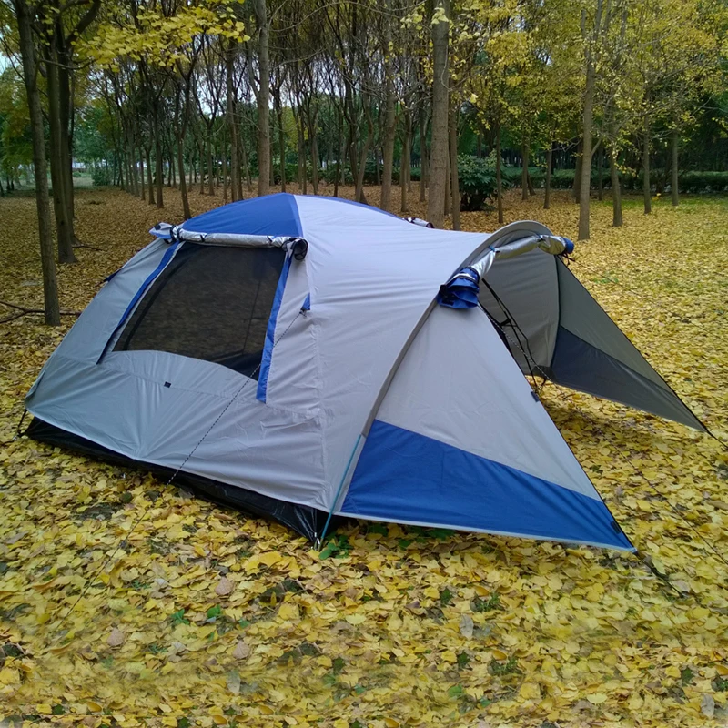 

Waterproof Double Layer 2person Outdoor Camping Tent Hiking Beach Tent Tourist bedroom travel 2018 china barraca tenda