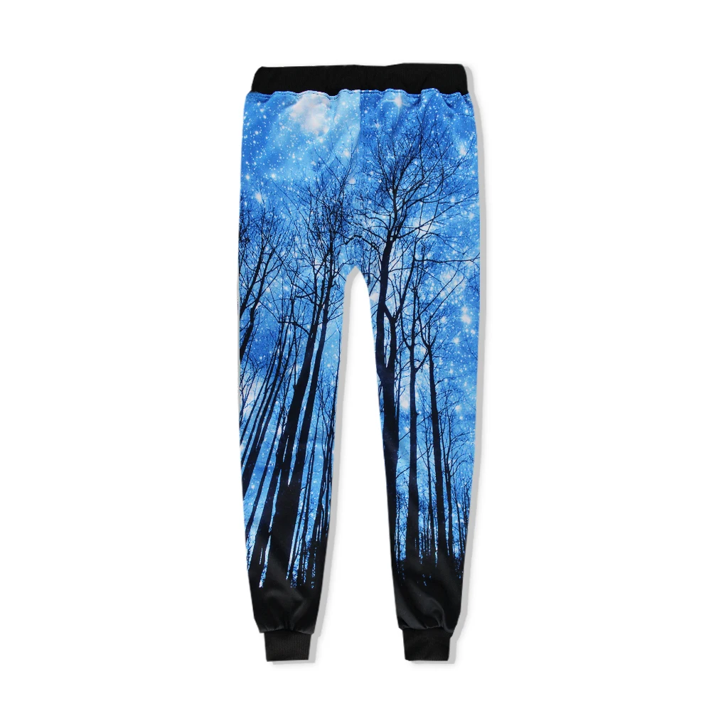 Унисекс повседневные мужские брюки-карандаш с 3D принтом, новинка, длина, женские брюки, весна-осень, одежда для леса, тонкие брюки, уличная одежда