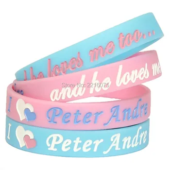 

300pcs Peter Andre wristband silicone bracelets free shipping by DHL express