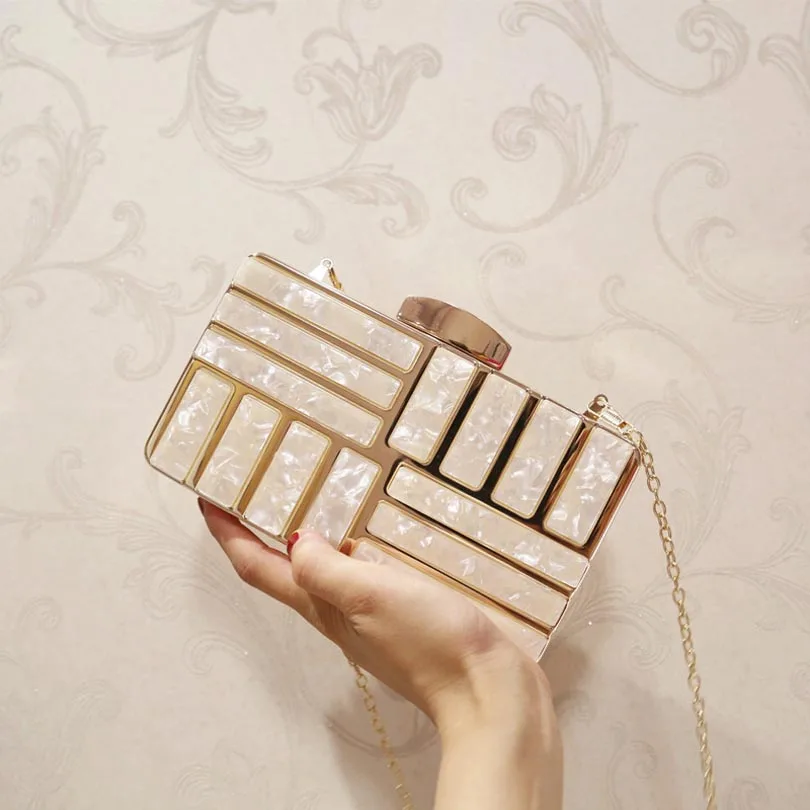 Luxury Brand Design Acrylic Decoration Clutches Women Evening Bags Party Wedding Hand Bag Chain Crossbody Purses Wallet Clutch Luxury Brand Design Acrylic Decoration Clutches Women Evening Bags Party Wedding Hand Bag Chain Crossbody Purses Wallet Clutch