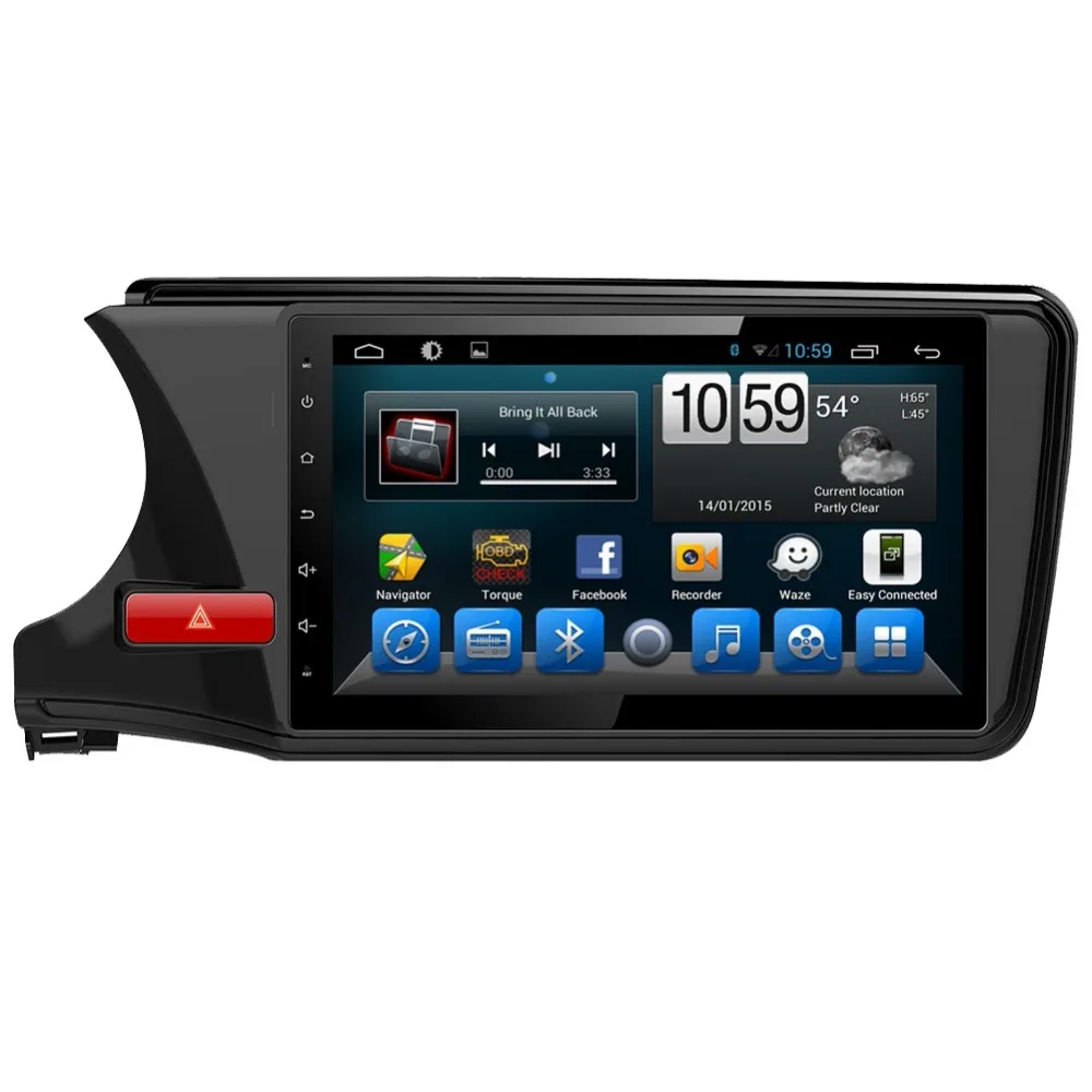 Cheap 10.1" HD 1024*600 Android 6.0 Car DVD Radio GPS Stereo Navigation Player for Honda City 2014 2015 2016 GPS Radio WIFI 4G BT 1