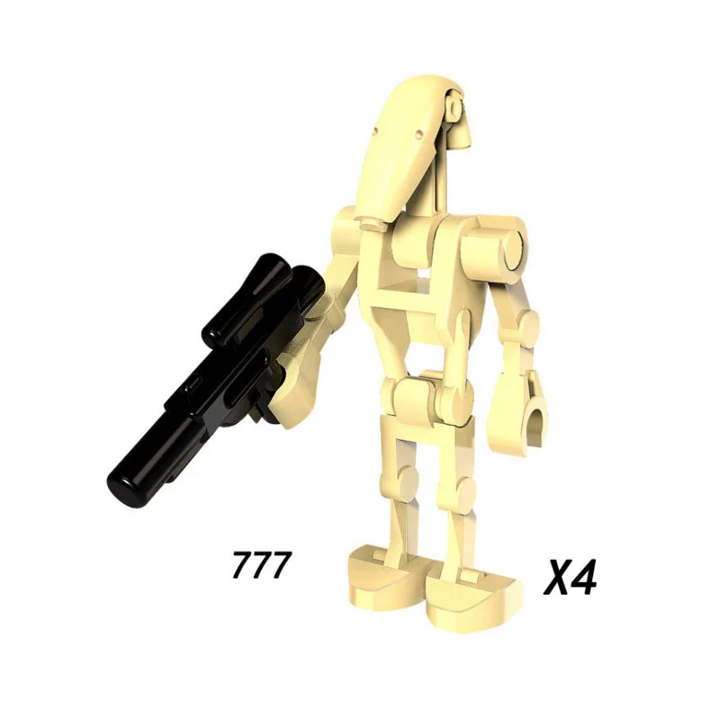 

Single Sale Super Heroes Star Wars 777 stormtroopers Battle Droid Building Block Figure Brick Toy gift Compatible Legoed Ninjaed