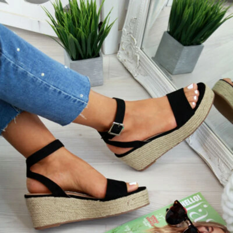 casual wedge shoe