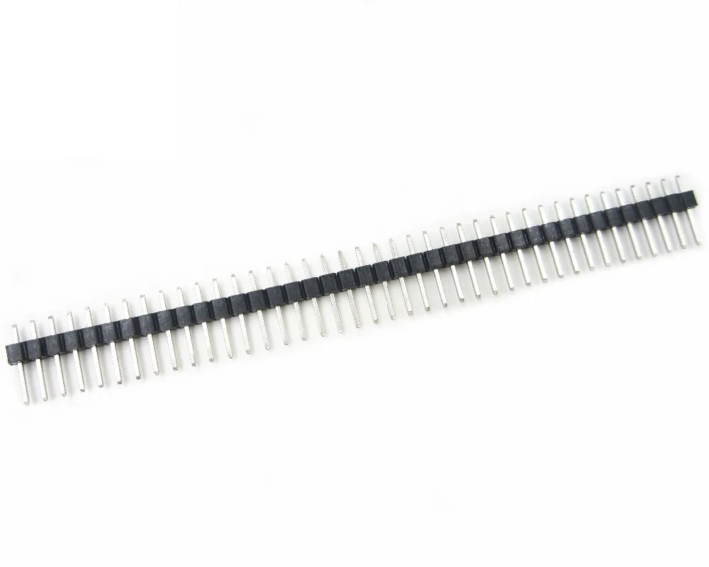 

200 PCS Single Row Male 1X40 Pin Header Strip 2.54 mm
