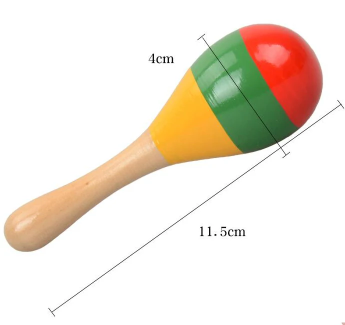 Маленький размер, дети, играющие деревянные детские погремушки, Маракас, песочный молоток, игрушечный музыкальный инструмент для детей ясельного возраста 1, 2, 3 лет