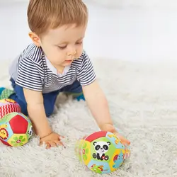 Детские игрушки для детей мультфильм животных тканевый мячик кольцо колокольчик плюшевая погремушка игрушка для ползания ребенка Ранние