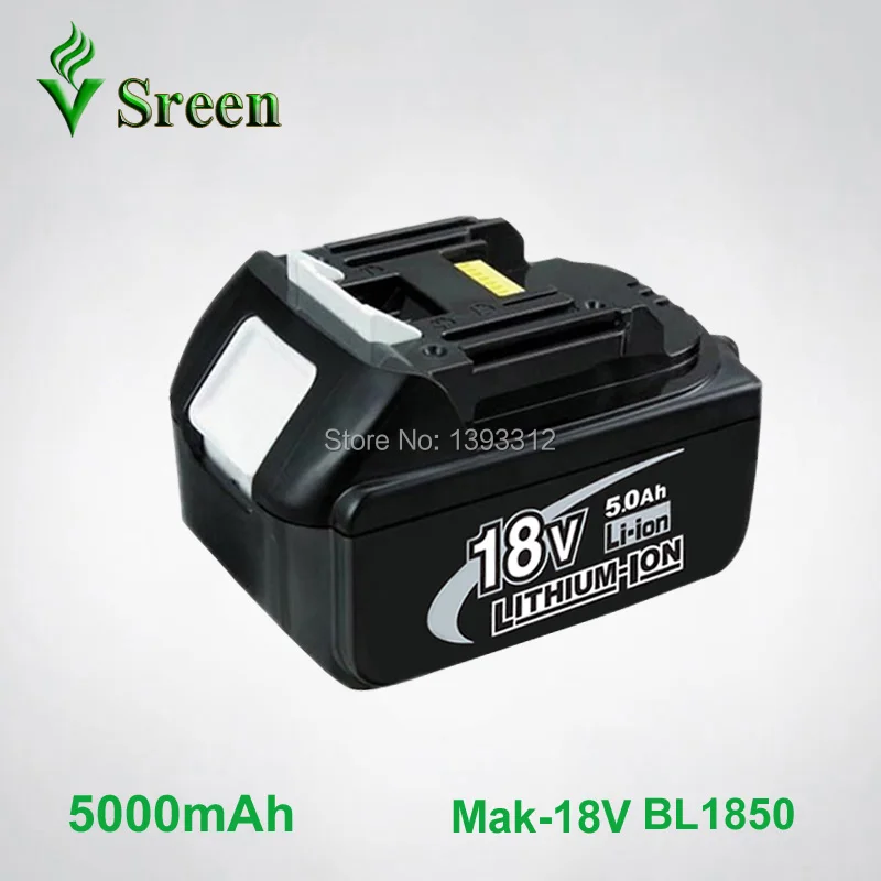 New 5000mAh Emergency Rechargeable Lithium Ion Power Tool Battery Replacement for Makita 18V BL1830 BL1840 BL1850 BL1815 LXT400 New 5000mAh Emergency Rechargeable Lithium Ion Power Tool Battery Replacement for Makita 18V BL1830 BL1840 BL1850 BL1815 LXT400