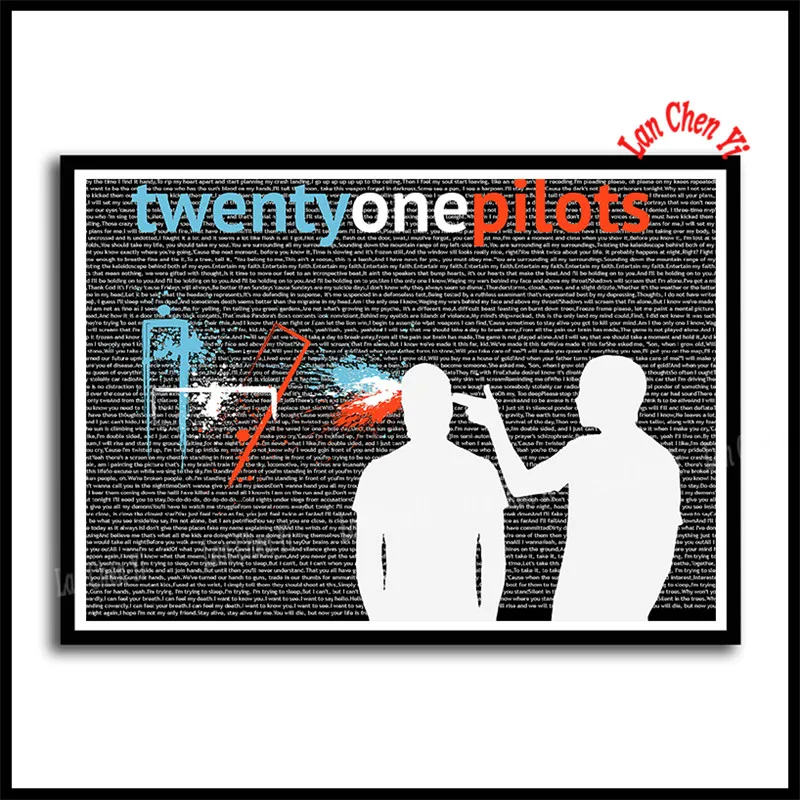 Twenty One Pilots рок-музыка с покрытием бумажные плакаты настенные художественные картины для гостиной домашний декор 42*30 см