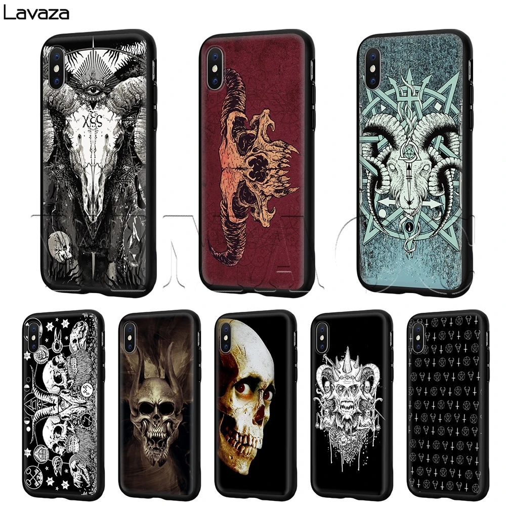Lavaza Satanic Skull хит продаж чехол для iPhone 11 Pro XS Max XR X 8 7 6 6S Plus 5 5s se |