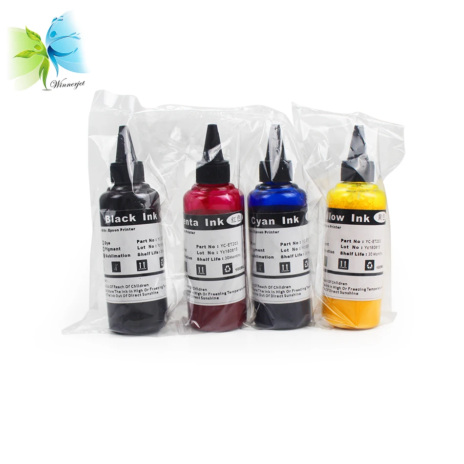 Чернила для принтера Epson L110 200 210 300 350 355 550 555 800 L WINNERJET 10 комплектов | Компьютеры и