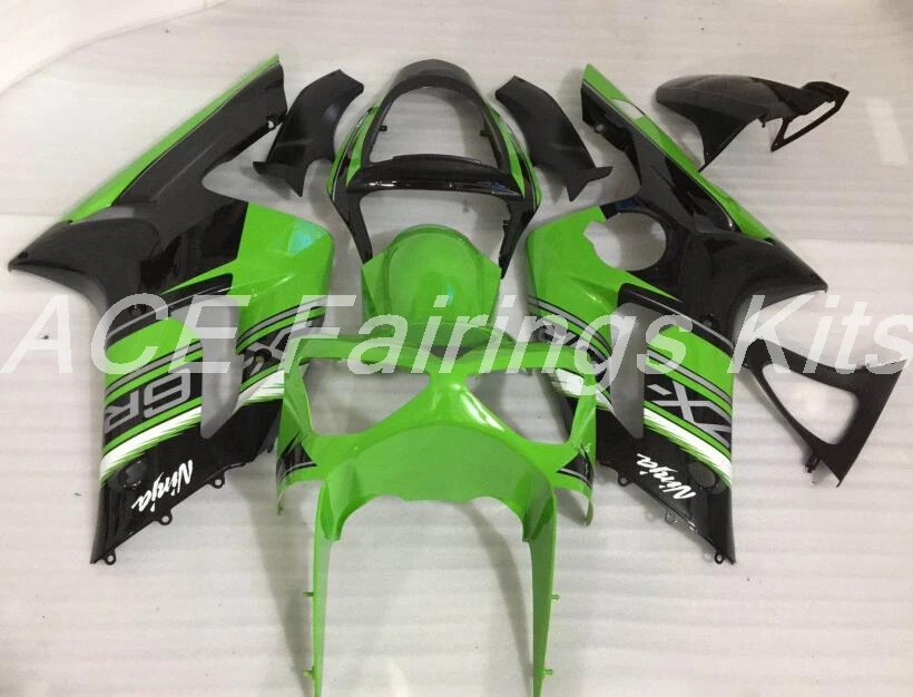 

New High quality Injection Abs Fairings Kit Fitment for kawasaki Ninja ZX6R 636 2003 2004 03 04 6R 600CC cool green black
