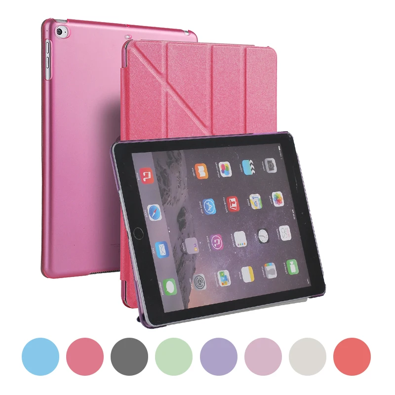 

Tablet Cover For iPad 2018 Case 9.7" PU Leather Protect Silk Shell Bracket Flip With Stand An-knock Cases for iPad 9.7 inch 2018