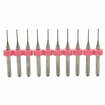 

10CPS/box 0.8mm Micro Mini Drill Bit Set Tungsten Steel Carbide Engraving Drill Bit PCB Plastic SMT Stainless Steel Drilling Bit