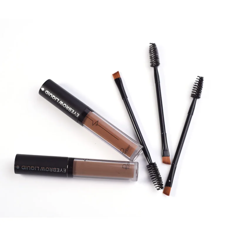 

Pudaier Eyebrow 4 Color 24Hour Long Lasting Liquid Eyebrow Gel+Eyesbrow Brush For Eyebrows Tint Cream Eye Brow Pencil Makeup