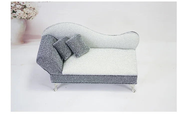 Fashion Chair Jewelry Box Doll Furniture Sofa 2 Color 1 6 BJD Miniature Dollhouse Accessories Toys