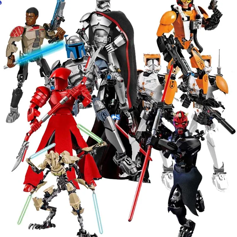

Star Wars Solo Han Maul Darth White Storm Trooper Grievous Figure toys building blocks Compatible