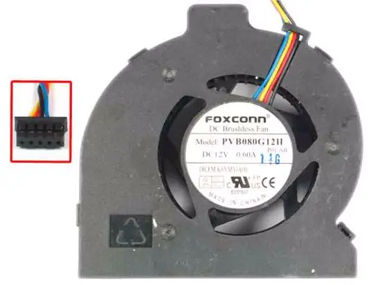 Foxconn PVB080G12H -P01-AB -P02-AB 18CFM K6YMY-A00 DC 12V 0.60A 80x80x25 мм 4-провод Сервер вентилятор охлаждения |