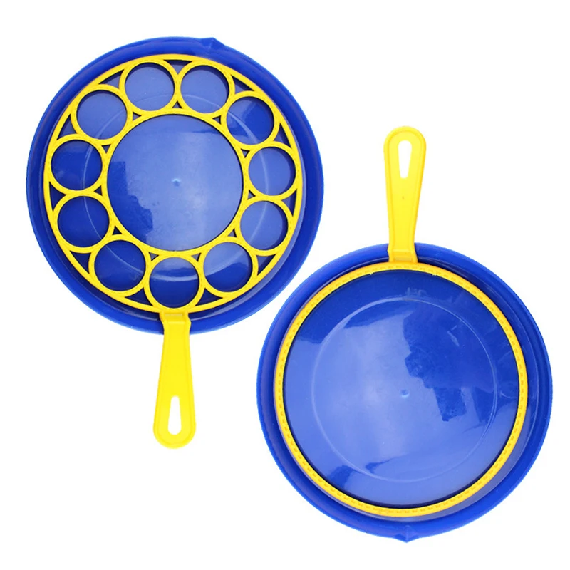 

1 Set Blowing Bubble Toy Soap Blower Bubbles Machine Educational Kids Toys for Children Babies Outdoor Fun Game 1 Plate 2 Sticks