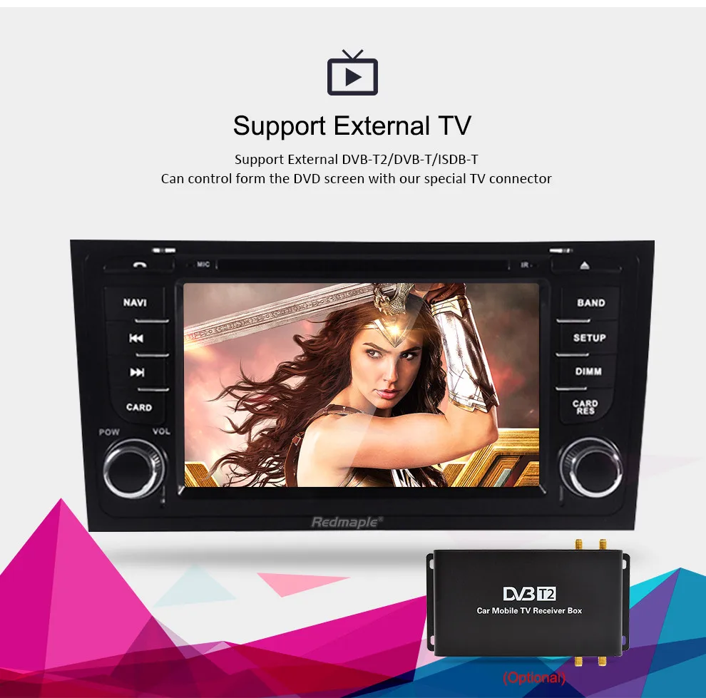 Flash Deal Autoradio 4G RAM Android 8.0 Car DVD Player For AUDI A6 S6 RS6 1997+ Stereo 2 Din audio radio GPS Navigation FM WiFi Multimedia 2