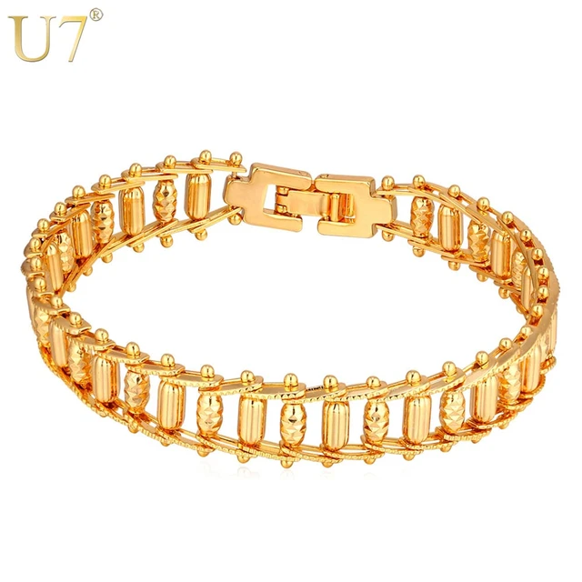 22K Yellow gold Men's Bracelet Beautifully handcrafted diamond cut design  144 | eBay