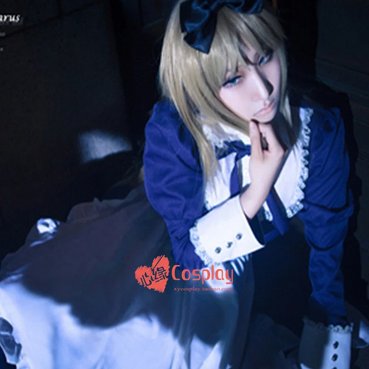 APH Axis Powers Hetalia Maid Belarus Lolita Косплей Костюм Платье + головной убор фартук галстук |