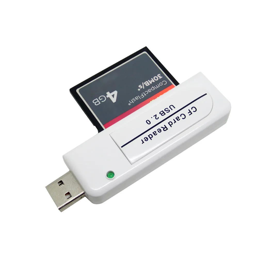 Качественный высокоскоростной USB 2,0 CF кард-ридер компактный флэш-кард-ридер адаптер для Micro SD SDHC TF M2 MMC