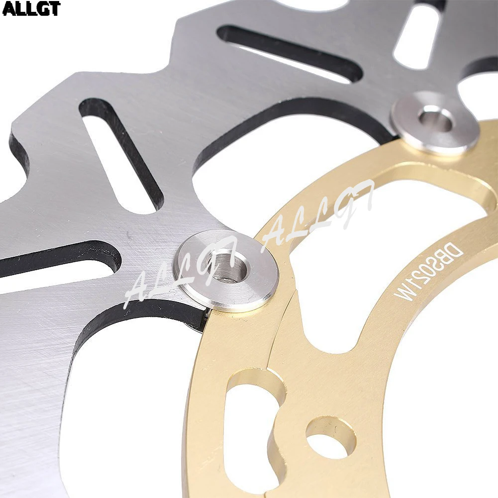 ALLGT золото спереди тормозные диски пригодный для YAMAHA 2005 2006 2007 2008 2009 2010 YZF R6 & 2011 R1 и