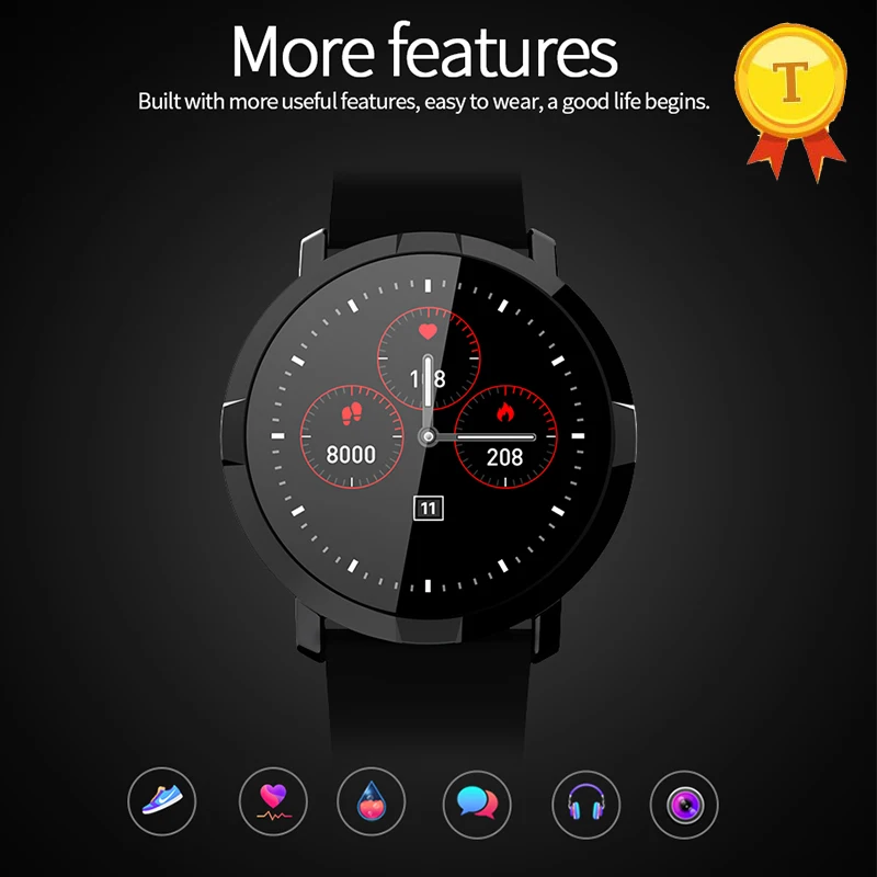 

1.22 Color Screen remote camera music Smart Band Smart Bracelet dynamic Real-time Heart Rate Monitor Sport waterproof wristband