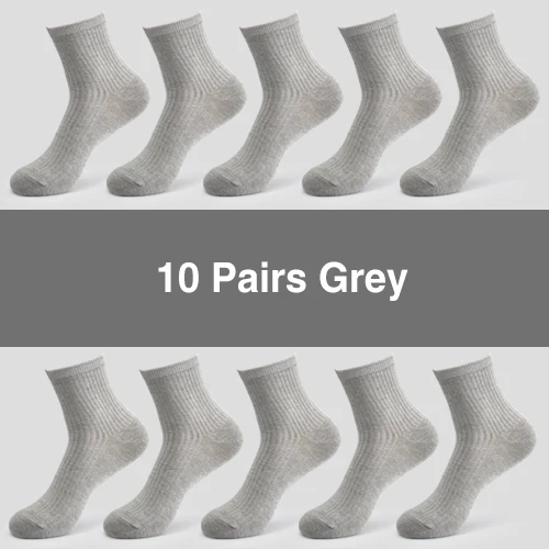 BENDU женские хлопковые носки 10 пар/лот новые удобные дышащие прочные высококачественные модные стильные женские носки - Цвет: 10 Grey
