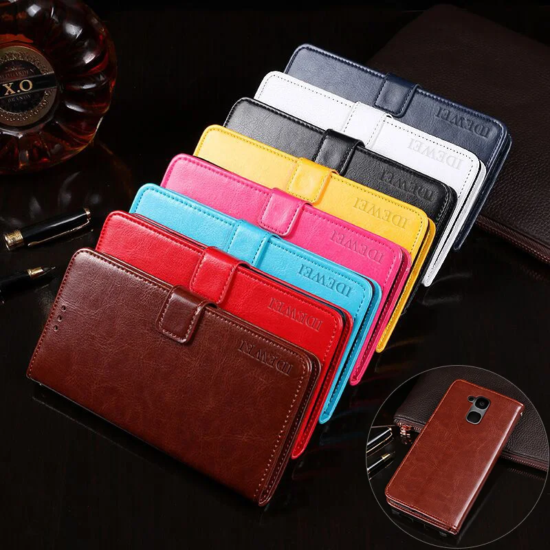 Idewei для vernee M5 кошелек чехол с слот карт Роскошный из искусственной кожи Coque Fundas