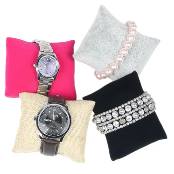 

2017 20pcs/lot Small Linen Bracelet Watch Pillow Jewelry Displays Not Including Watch Shelf