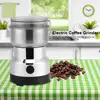 220V Electric Coffee Spice Grinder Maker W/ Stainless Steel Blades Beans Mill Herbs Nuts Moedor de Cafe Home Use EU Plug 4
