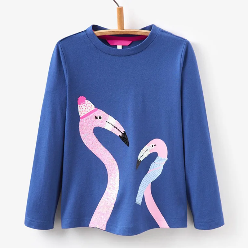Beenira/футболки для девочек; Новинка года; Модная стильная детская одежда из хлопка с принтом; рубашки для От 2 до 7 лет; футболки для маленьких мальчиков - Цвет: AW309 Blue