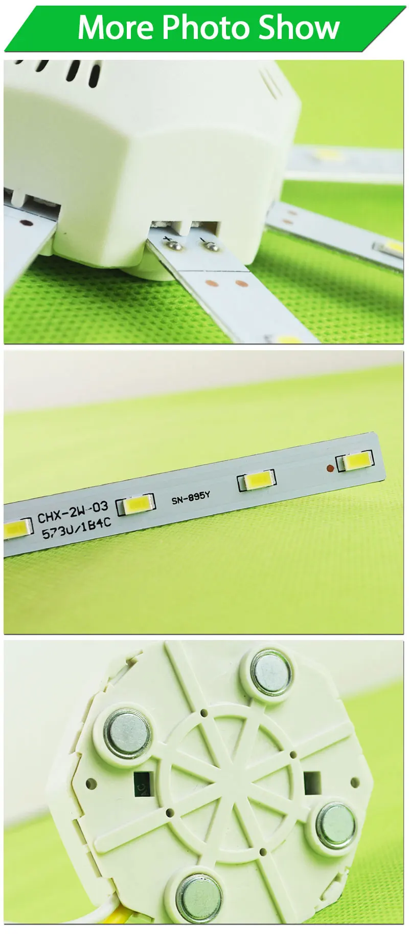 12W 16W 20W 24W Led Downlight Accessory Octopus Magnetic plate Ring Light Led Lamp 220V For Ceiling Lamp Absorb dome Replace