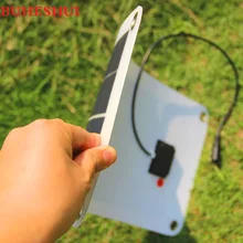 BUHESHUI 18V/5V 10.5W Portable Solar Panel Charger For 12V Battery Car Charger Mobile Phone Bank Semi-flexible New Free Shipping