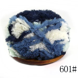 Jingxing OEKO TEX качество, ручное вязание, меховая пряжа 50 г/шт., очень мягкая теплая пряжа, Детская Пряжа - Цвет: 601