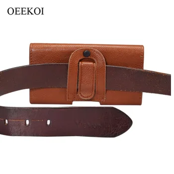 

OEEKOI Belt Clip PU Leather Waist Holder Flip Cover Pouch Case for Prestigio MultiPhone 5517 DUO/5507 DUO/8500/5503 DUO 5 Inch